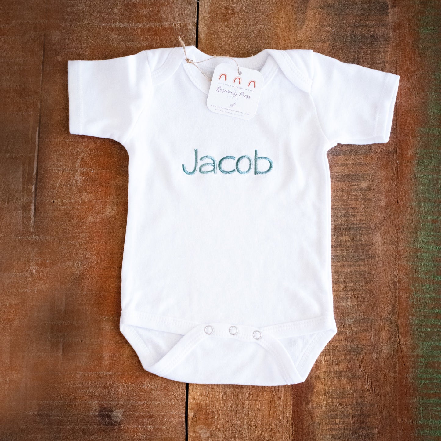 Baby Name Bodysuit Short-Sleeve | 0-to-3 Months | Personalized Baby Gift Bestseller