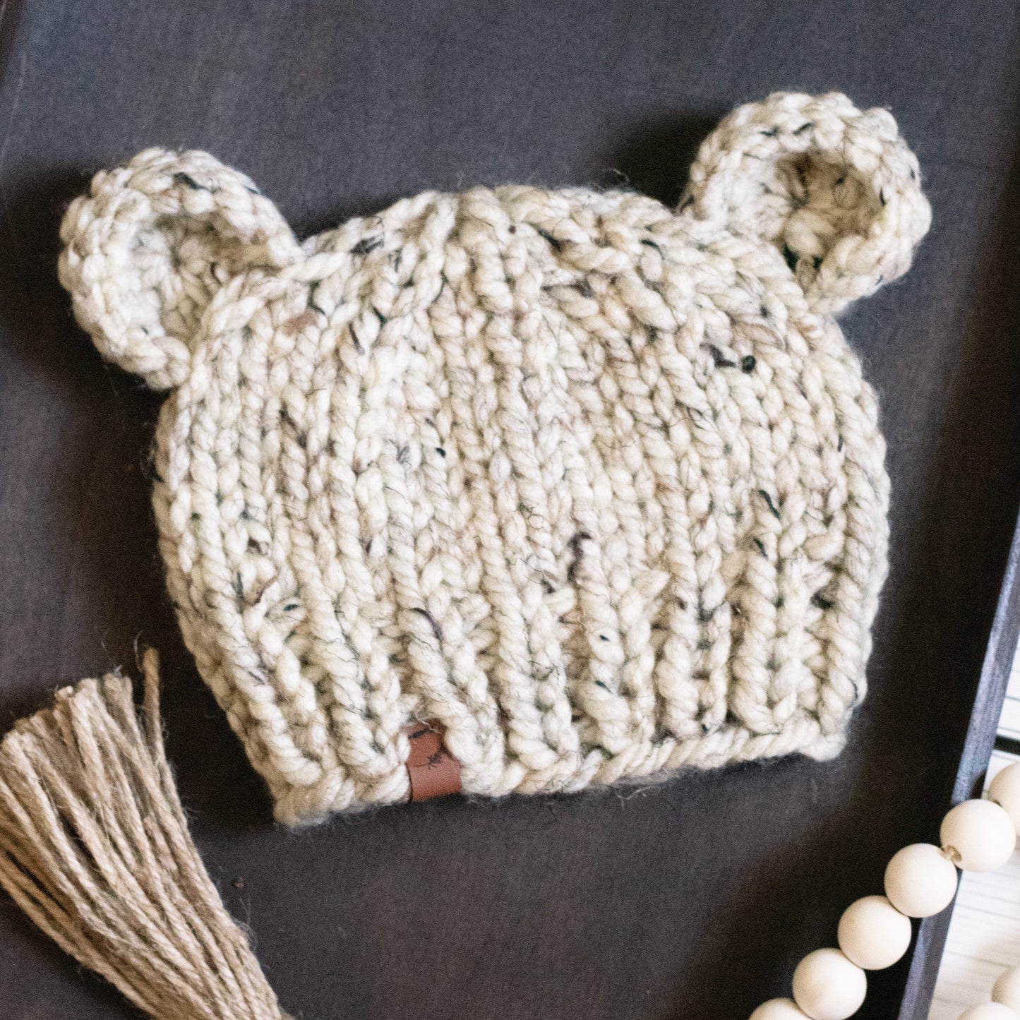 Baby Bear Knit Hat | Chunky Beanie | For Baby and Toddler