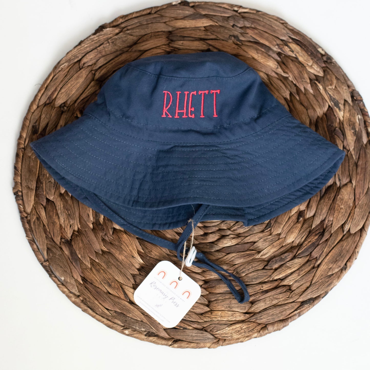 Personalized Baby Navy Sun Hat Toddler and Baby