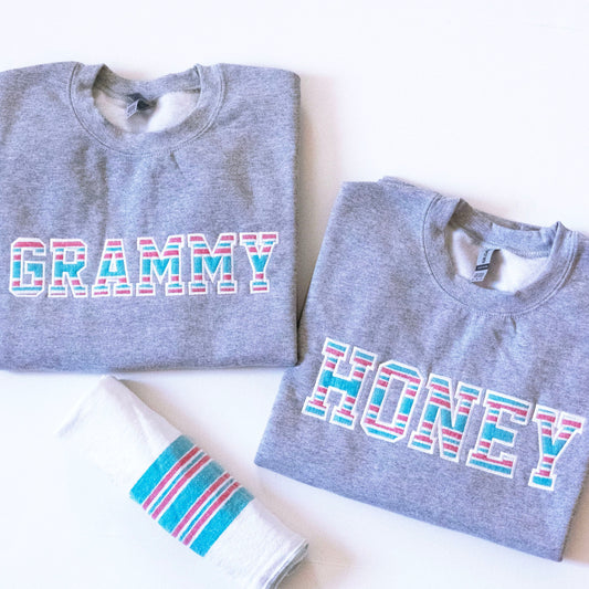 Embroidered Hospital Blanket Sweatshirt | Hospital Swaddle Keepsake Sweatshirt