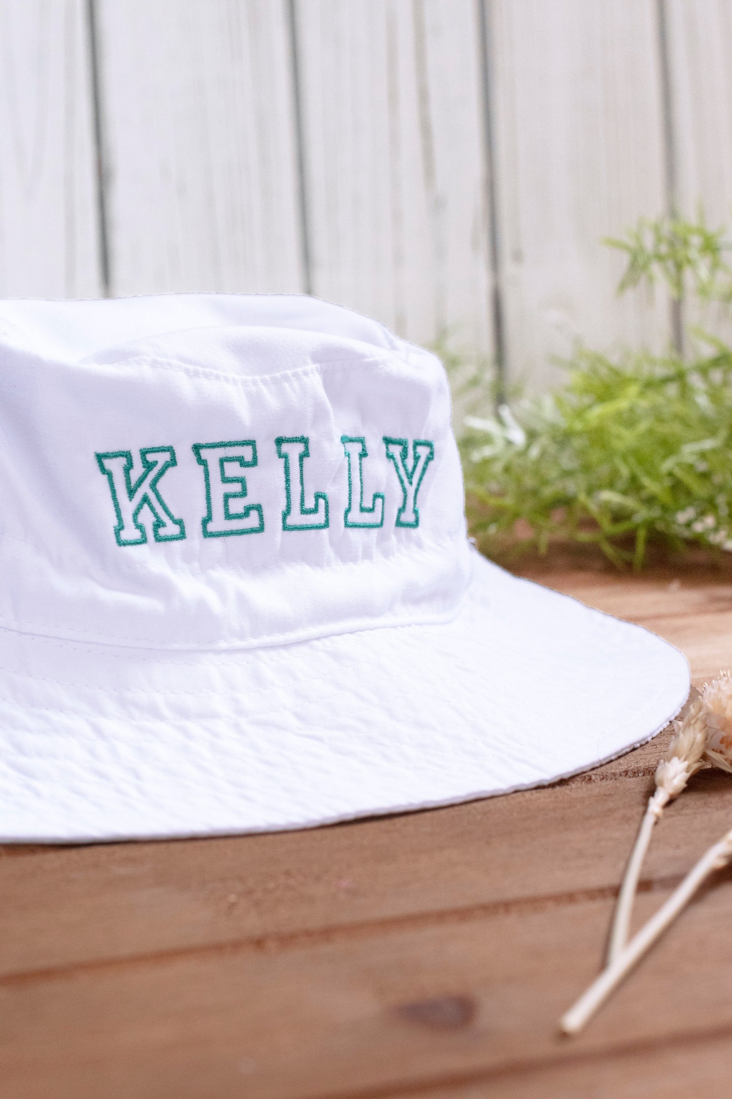 Personalized Baby Sun Hat | Gender Neutral Custom Embroidered Bucket Hat | For Baby and Toddler