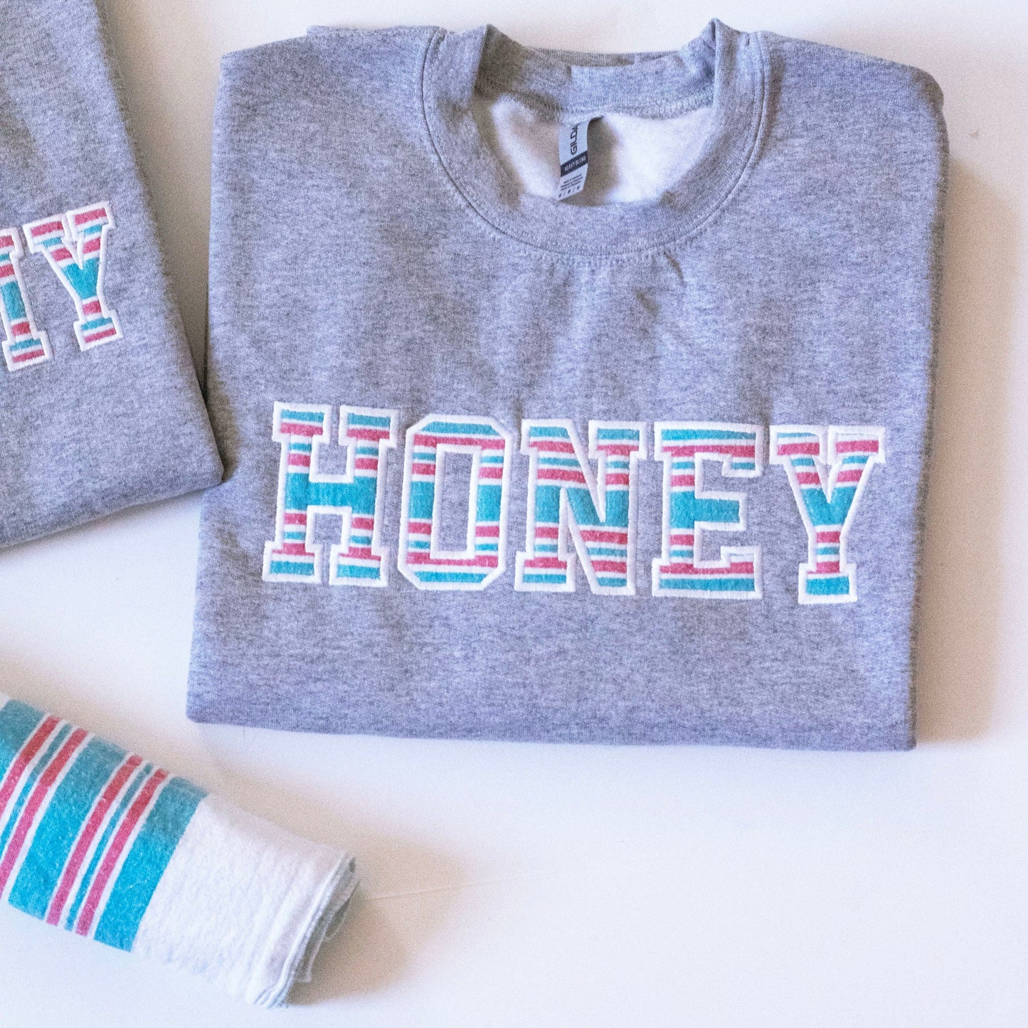 Embroidered Hospital Blanket Sweatshirt | Hospital Swaddle Keepsake Sweatshirt