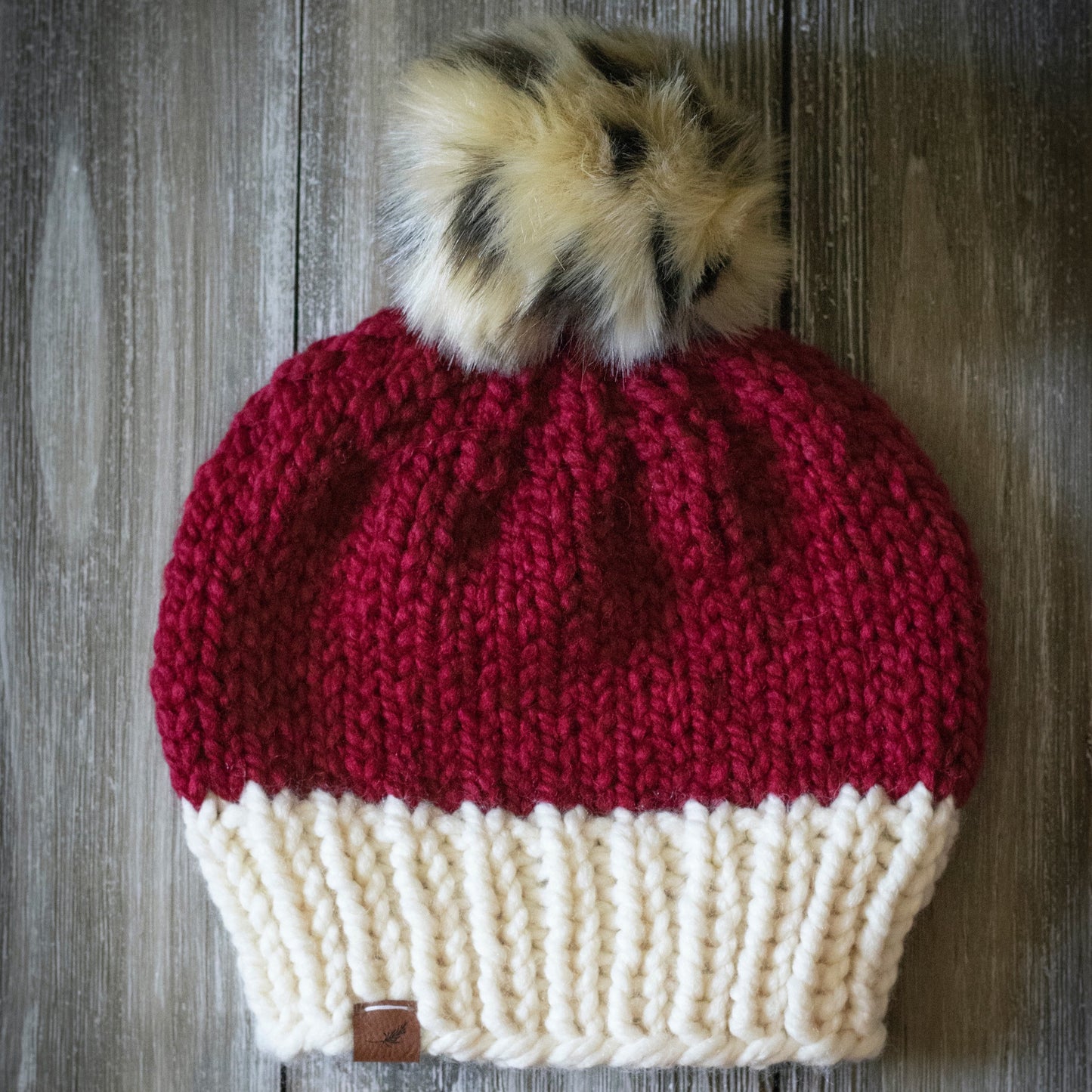 Knit Santa Hat with Pom Pom | Women's Classic Santa Hat Beanie