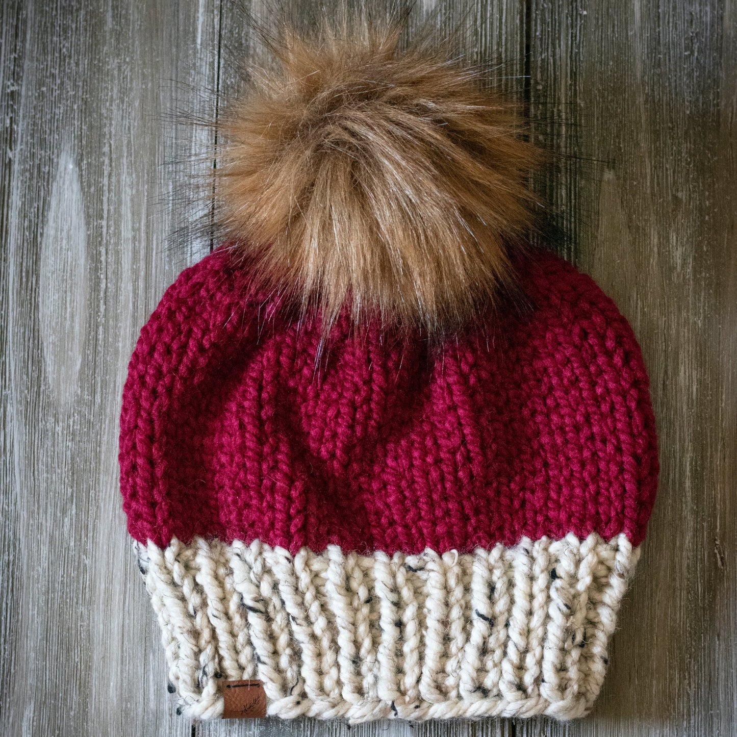 Knit Santa Hat with Pom Pom | Women's Classic Santa Hat Beanie