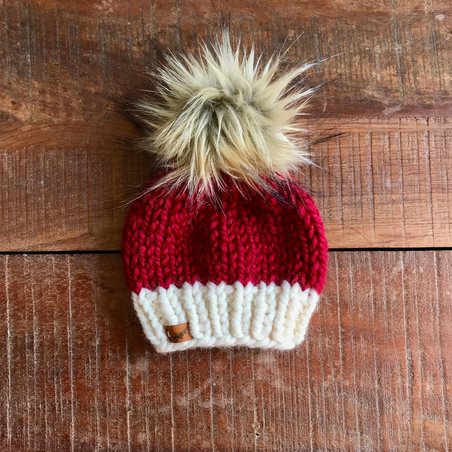 Knit Baby Santa Hat | Newborn Santa Hat Red | Handmade Santa Beanie - For Newborn, Baby, Toddler and Child