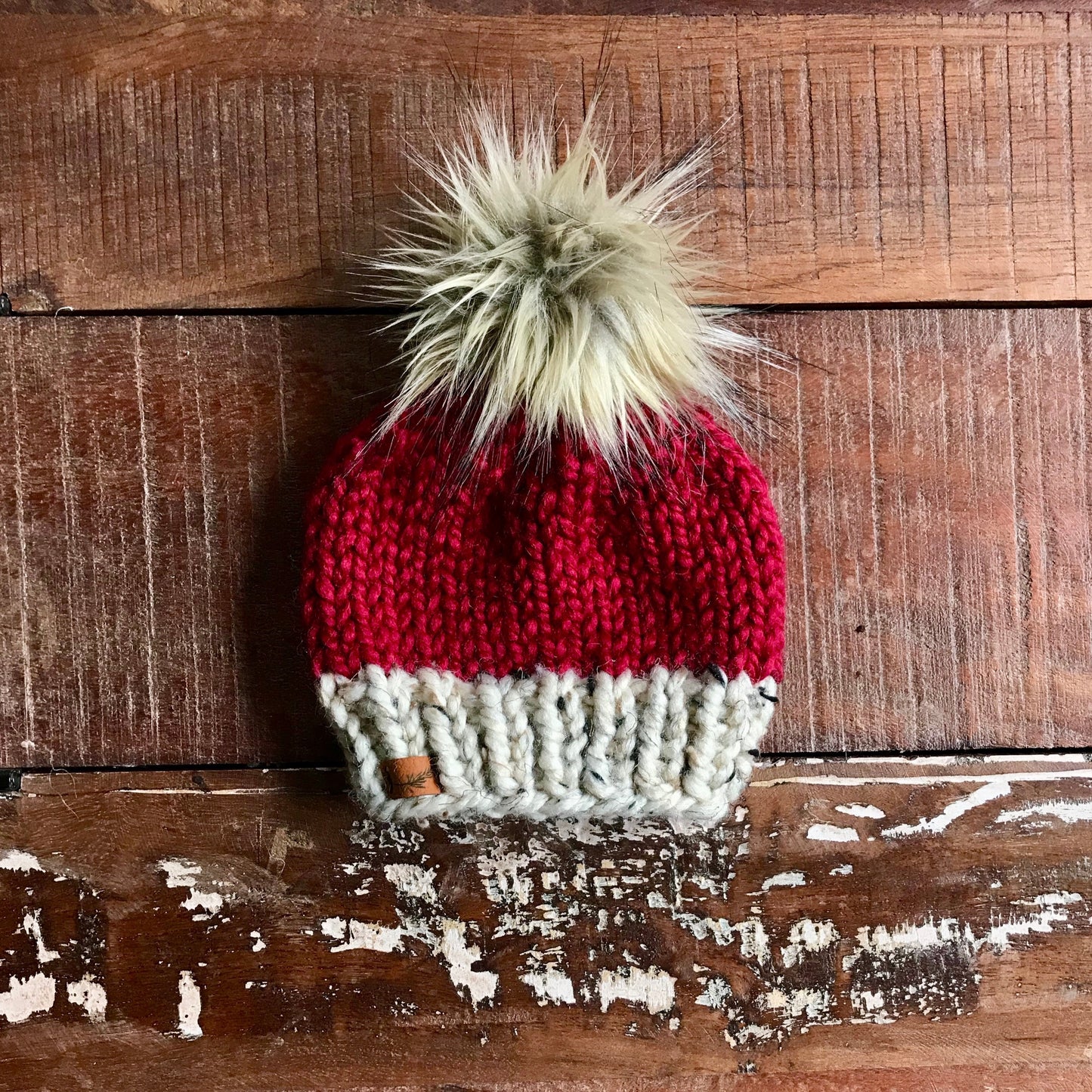 Knit Baby Santa Hat | Newborn Santa Hat Red | Handmade Santa Beanie - For Newborn, Baby, Toddler and Child