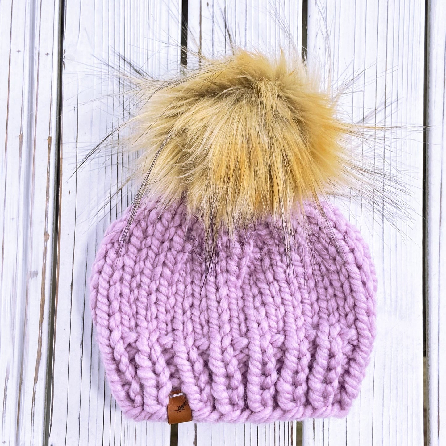 Custom Baby Knit Hat Baby Girl | Chunky Knit Hat | Newborn Girl Hat with Pom Pom | Baby Girl Beanie | Girl Baby Shower Gift