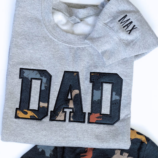 Dad Keepsake Sweatshirt Made from Baby Clothes