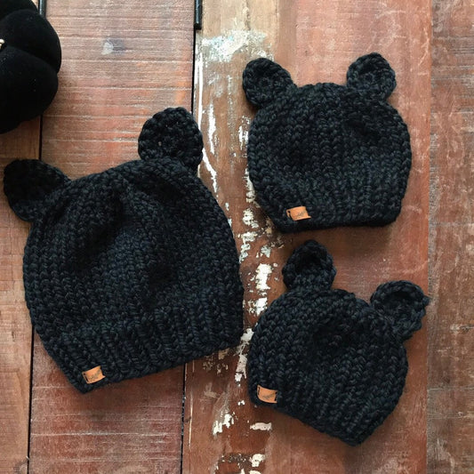 Women's Cat Beanie | Chunky Knit Beanie for Women