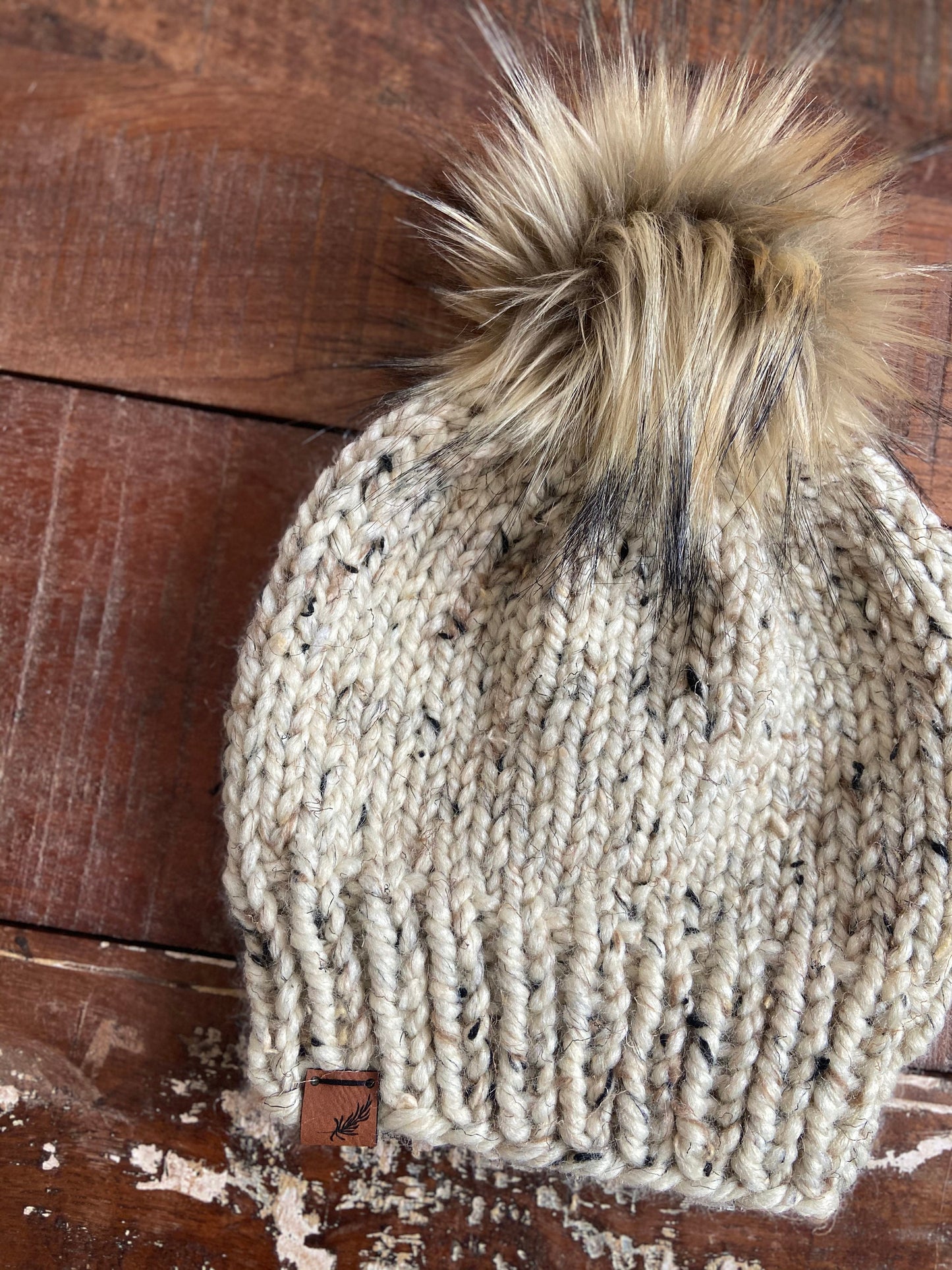 Women's Chunky Knit Hat with Pom Pom | Women's Classic Beanie