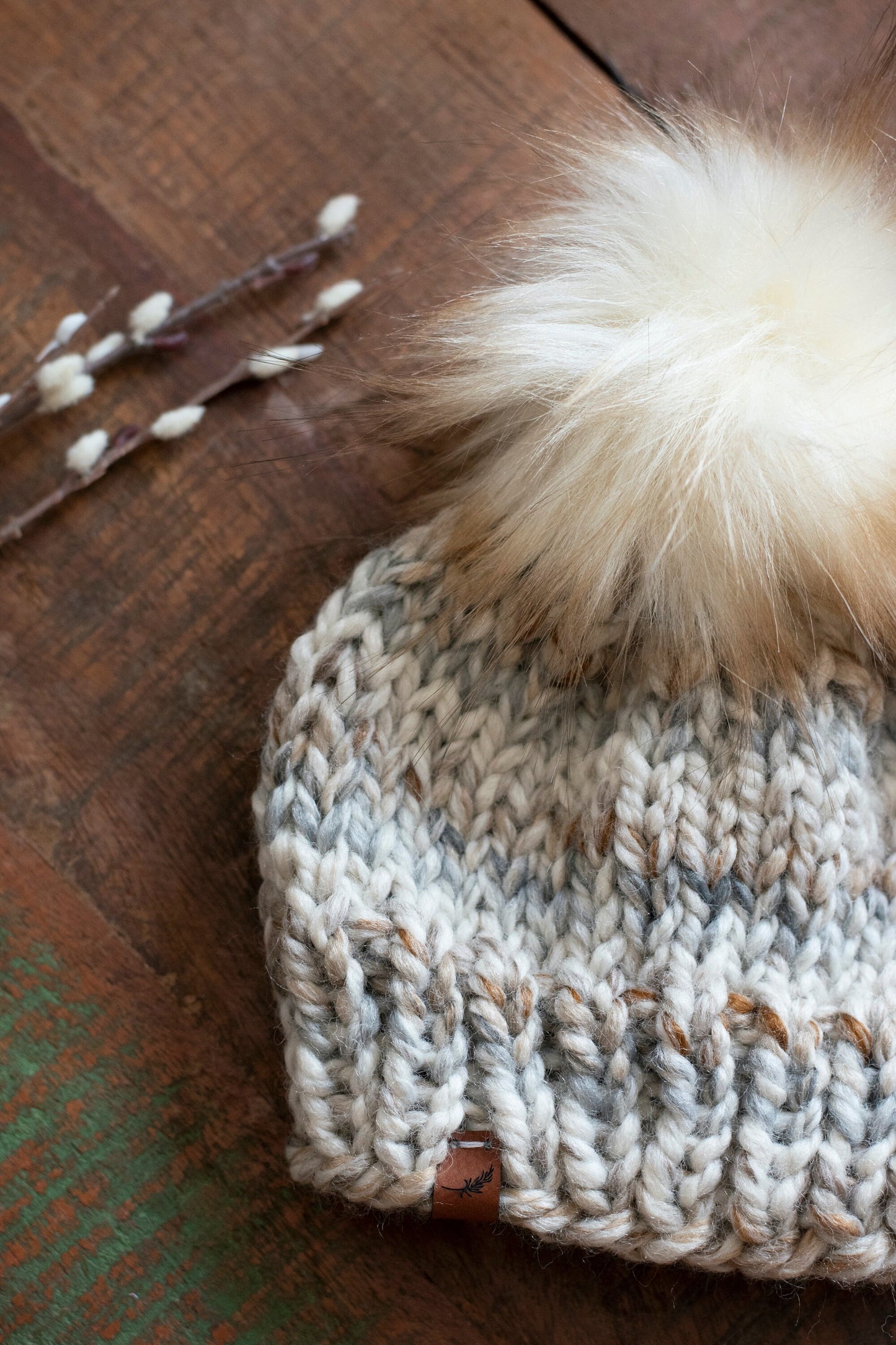 Custom Knit Baby Hat - Choose Yarn Color and Pom Pom | For Baby and Toddler