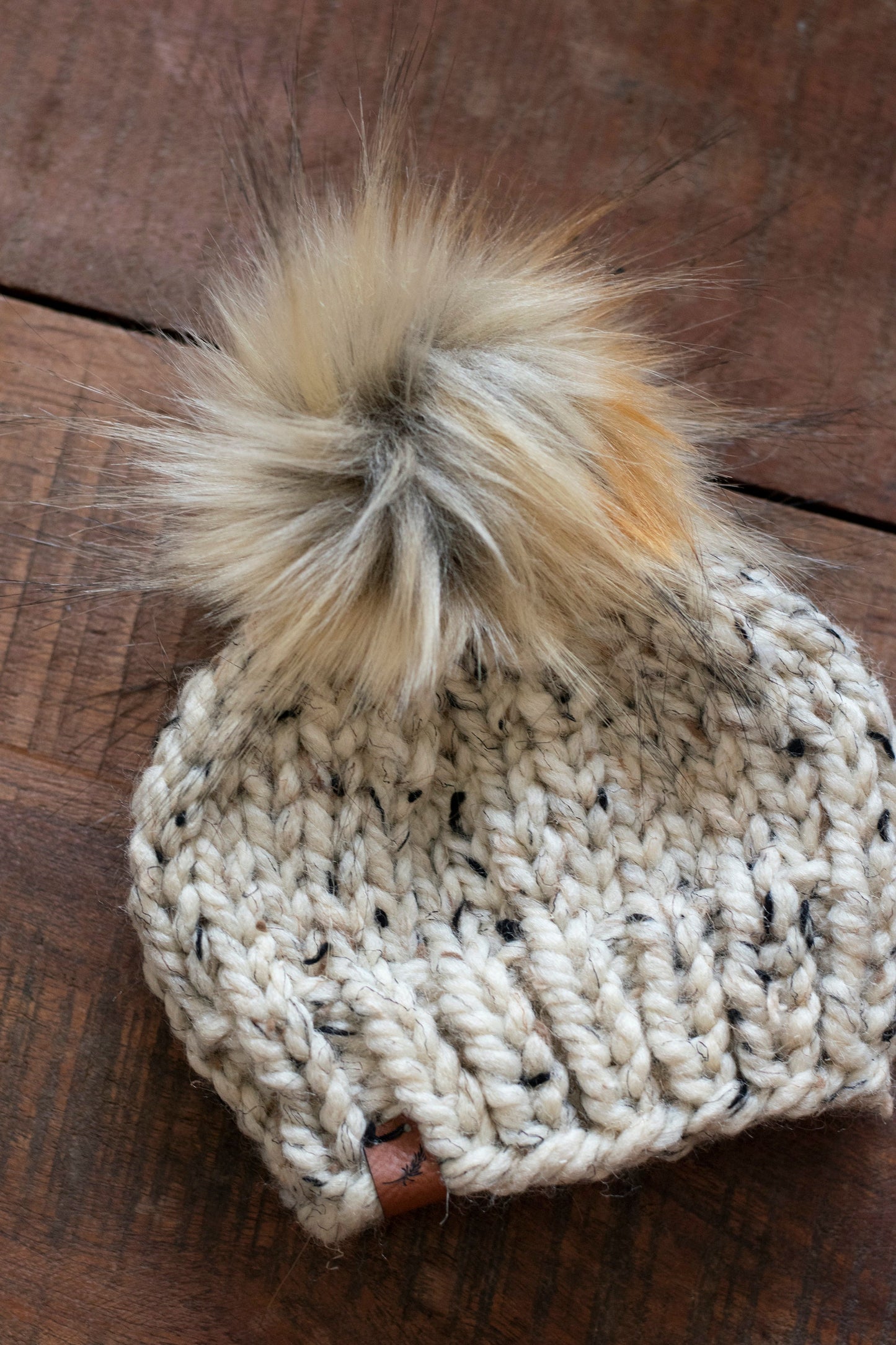 Baby Boy Knit Hat with Pom Pom | Custom Chunky Knit Baby Beanie | 6-to-12 Months