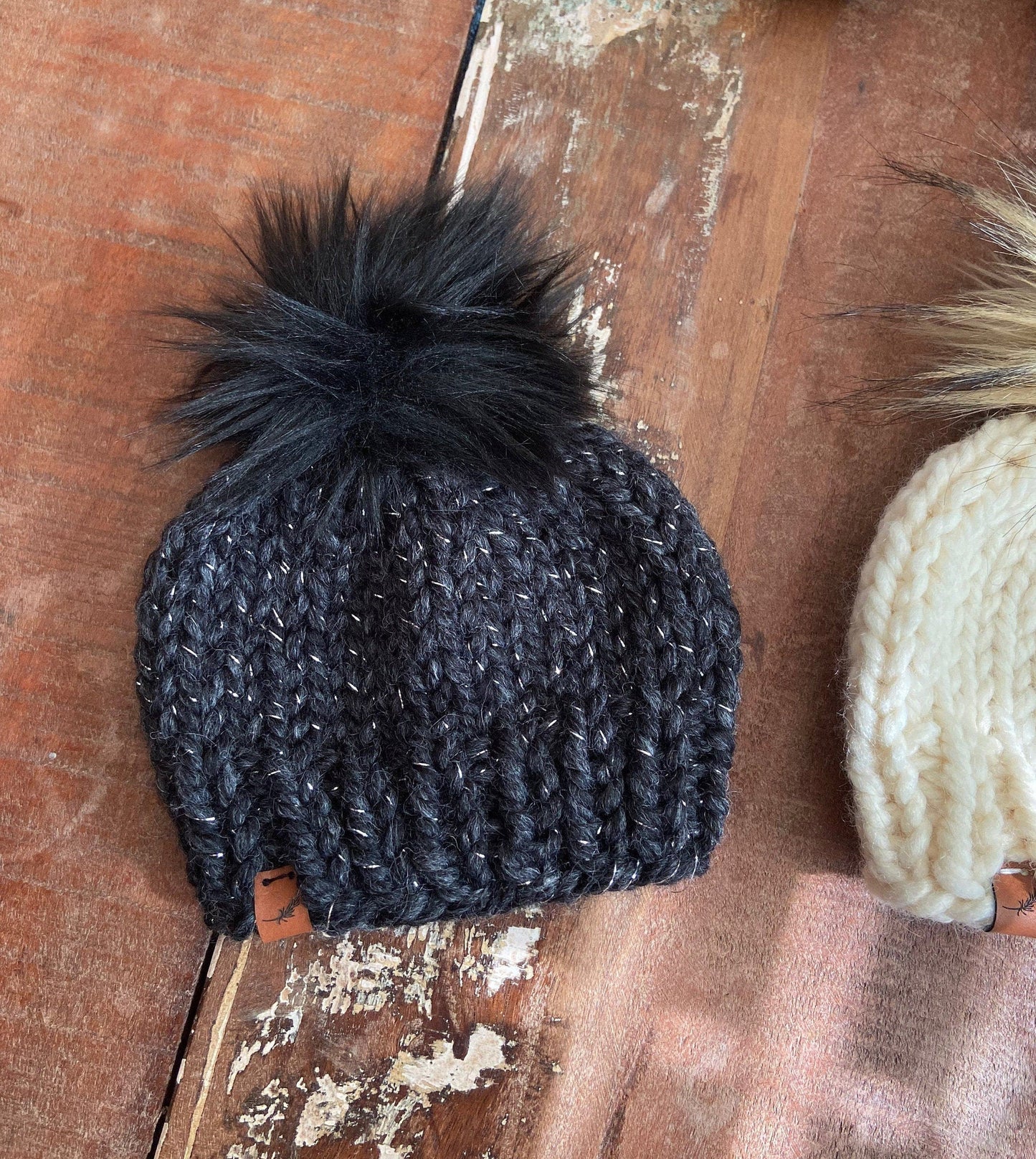 Baby Boy Knit Hat with Pom Pom | Custom Chunky Baby Beanie | 3-to-6 Months
