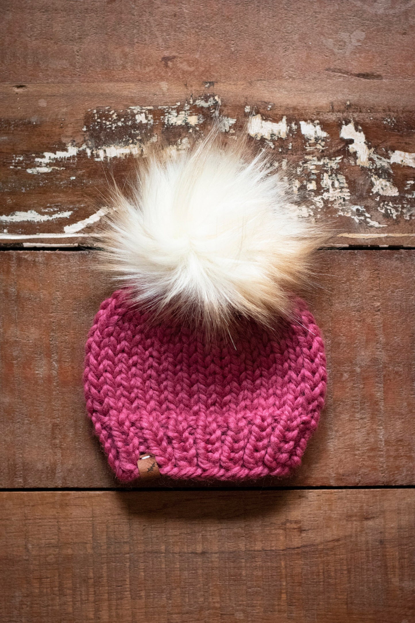 Custom Baby Knit Hat Baby Girl | Chunky Knit Hat | Newborn Girl Hat with Pom Pom | Baby Girl Beanie | Girl Baby Shower Gift