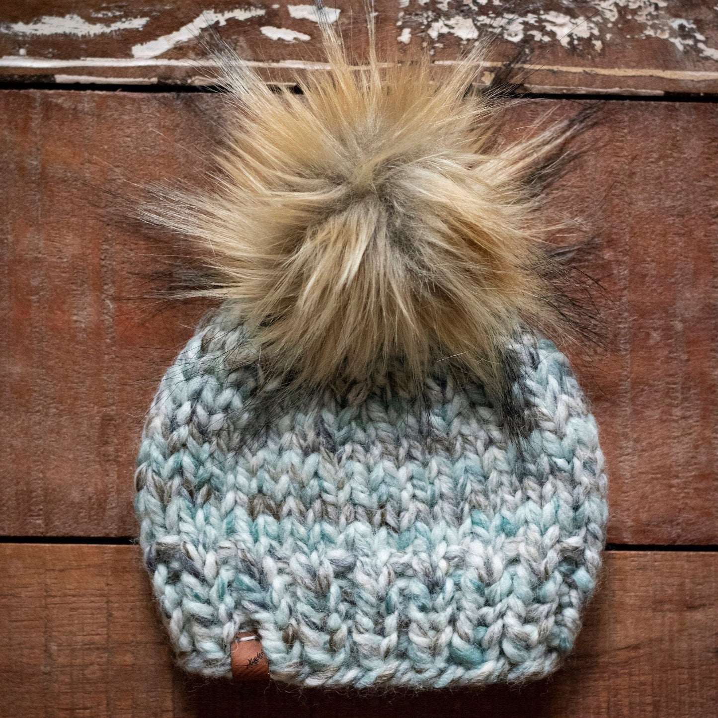 Toddler Boy Knit Hat with Pom Pom | Custom Toddler Boy Beanie