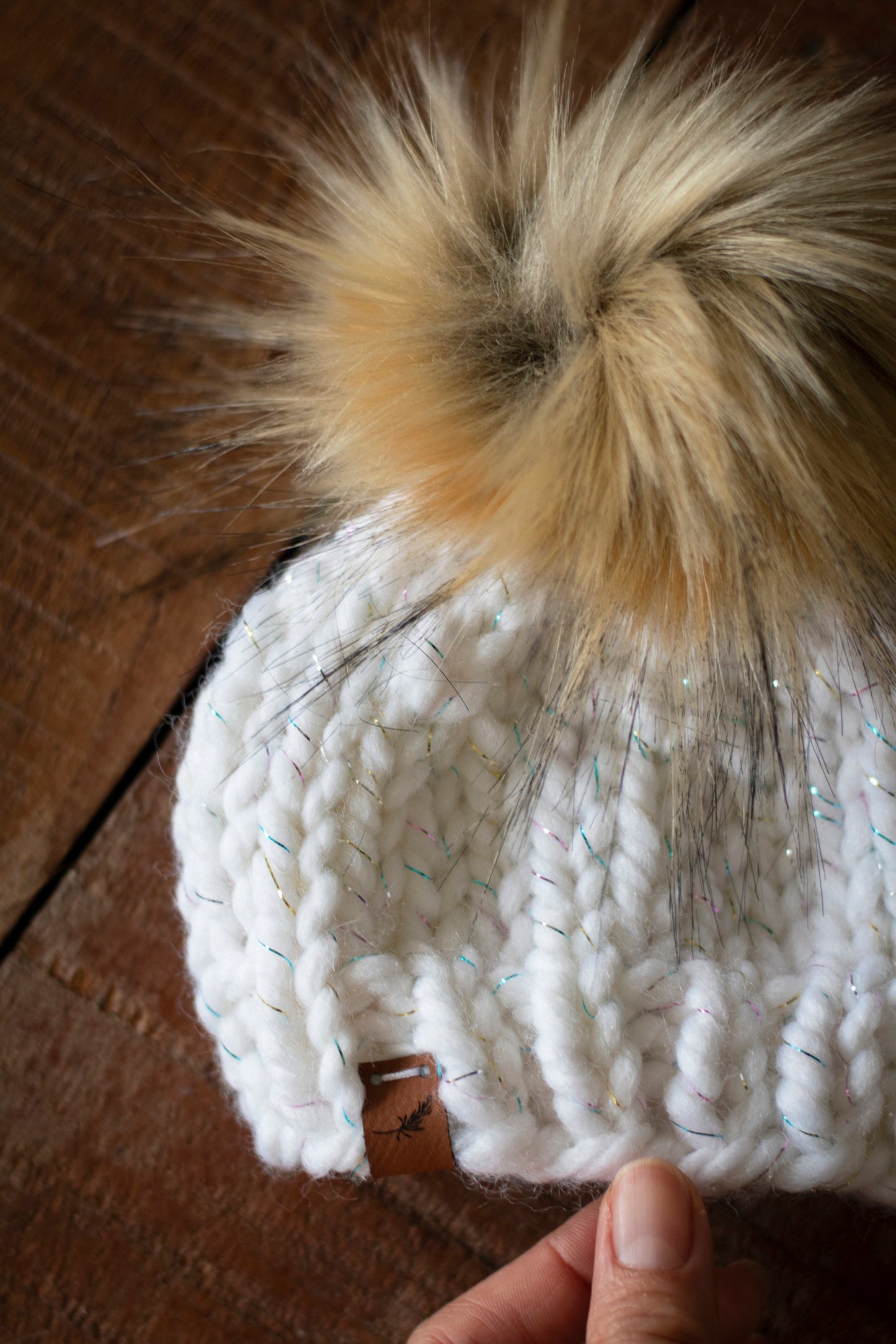 Preemie Baby Knit Hat with Pom Pom | Custom Made for Preemie and Micro Preemie Babies