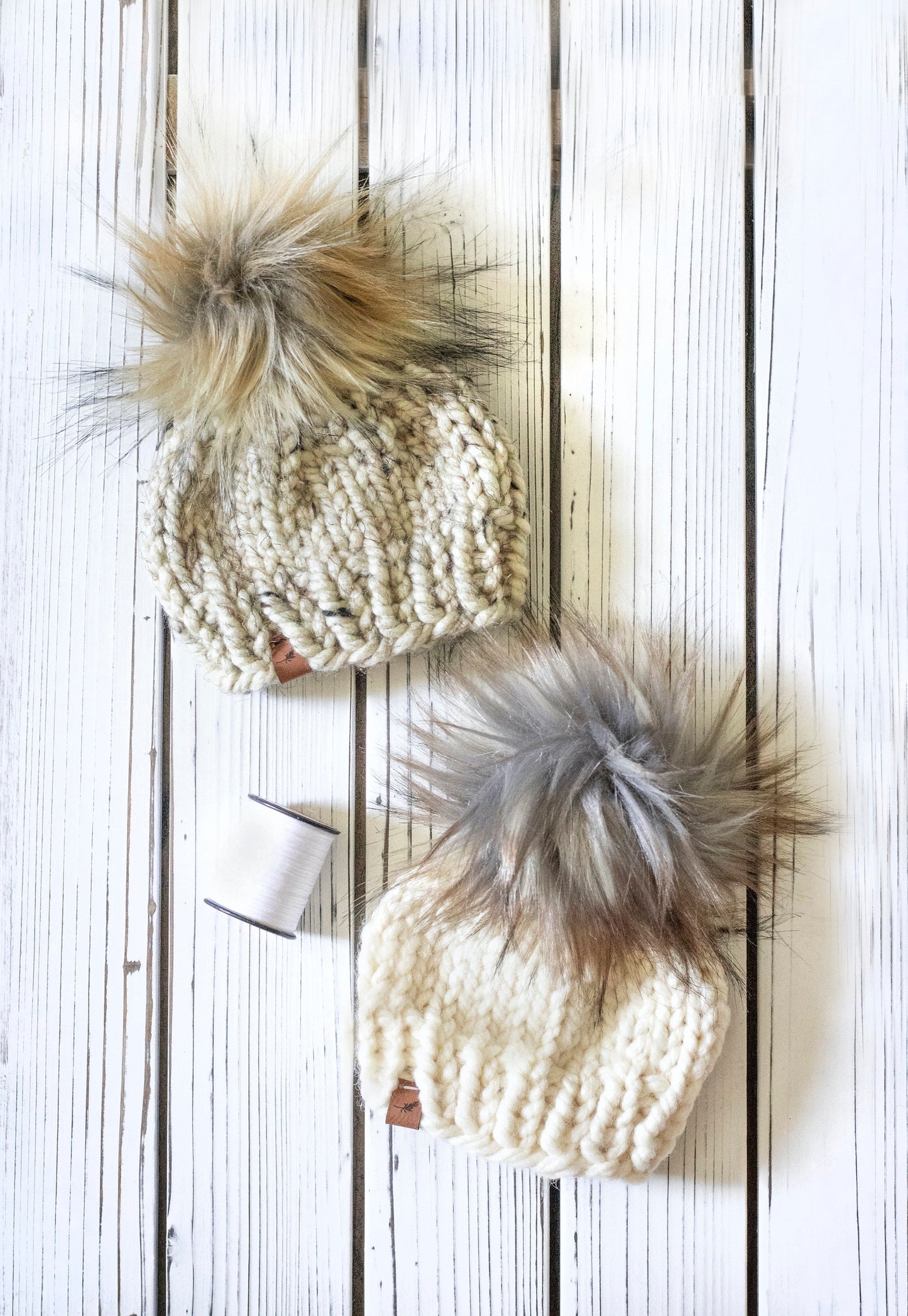 Preemie Baby Knit Hat with Pom Pom | Custom Made for Preemie and Micro Preemie Babies