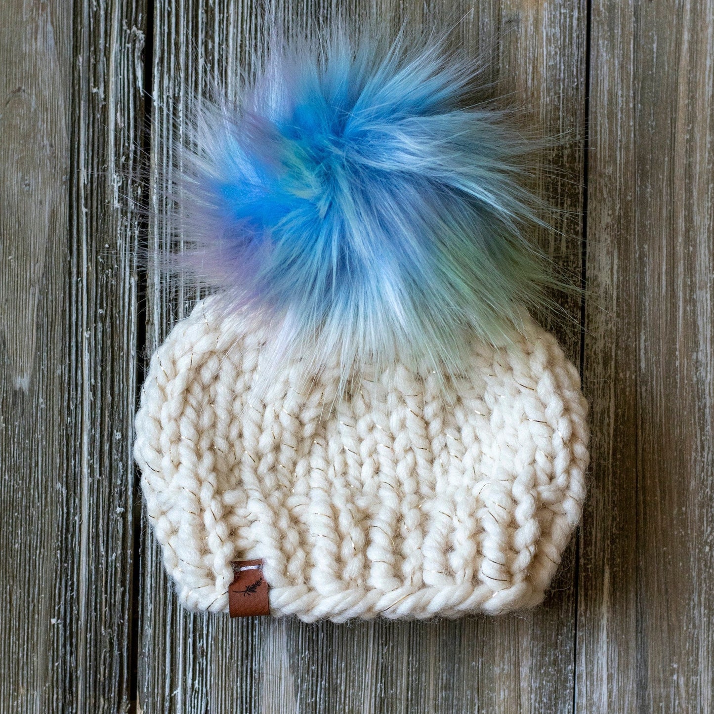 Preemie Baby Knit Hat with Pom Pom | Custom Made for Preemie and Micro Preemie Babies