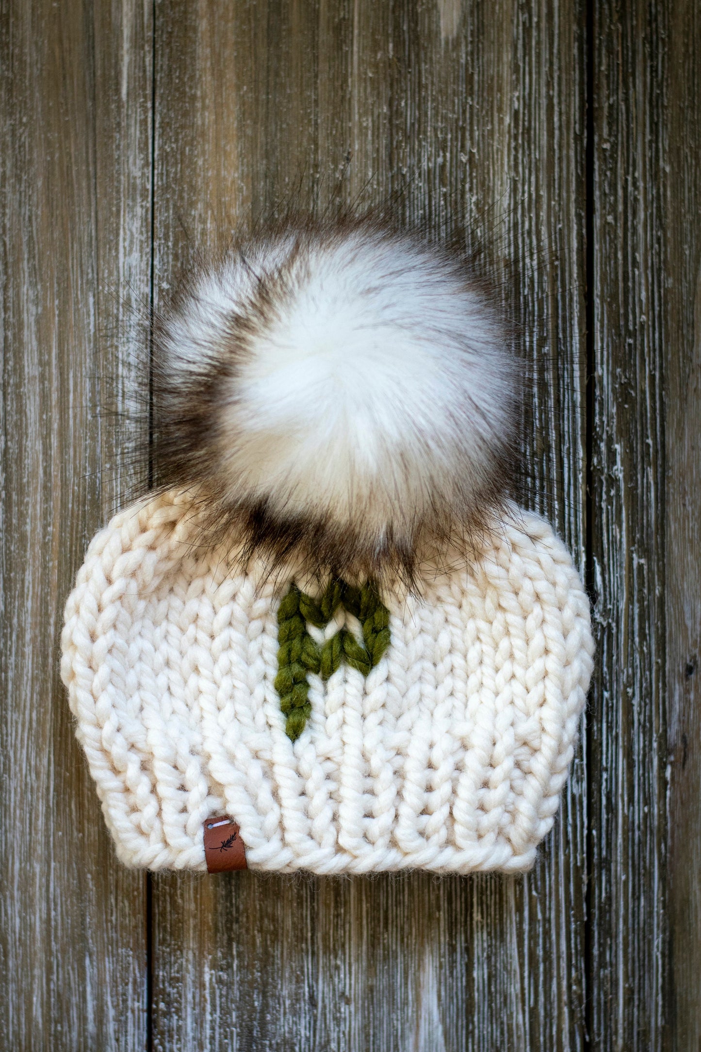 Initial Hat | Baby Knitted Hat with Pom Pom | Custom Monogram | For Baby and Toddler