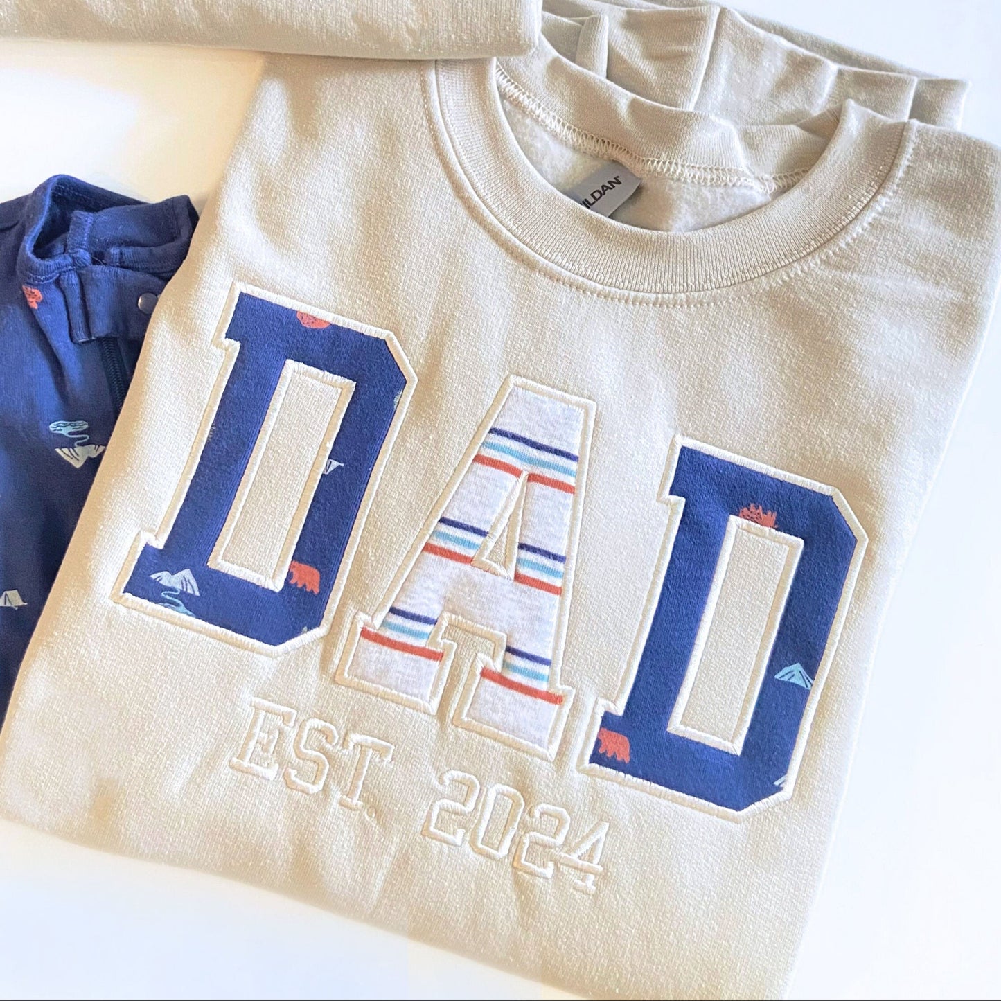 Matching Mama and Dad Sweatshirts Est. Year | Parent Keepsake Gift Personalized