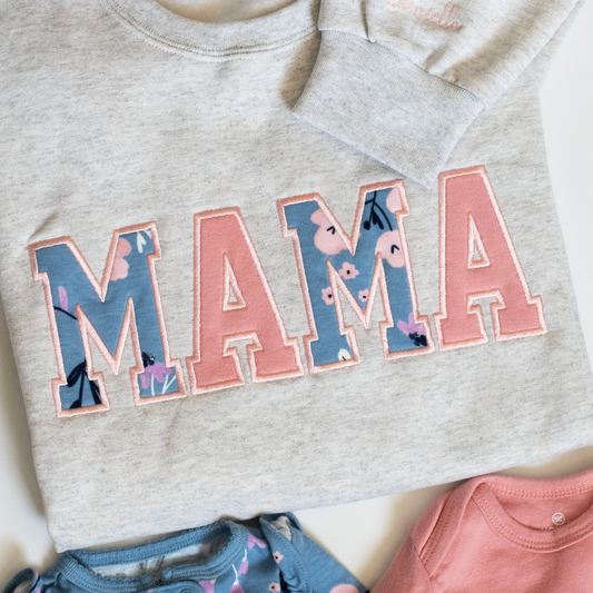 Custom Embroidered Sweatshirt | Baby Keepsake Embroidered Sweatshirt With Kids Names