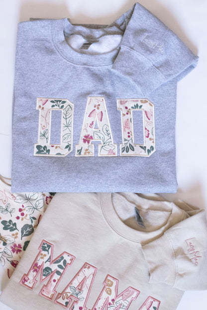 MAMA and DAD Keepsake Sweatshirt Bundle