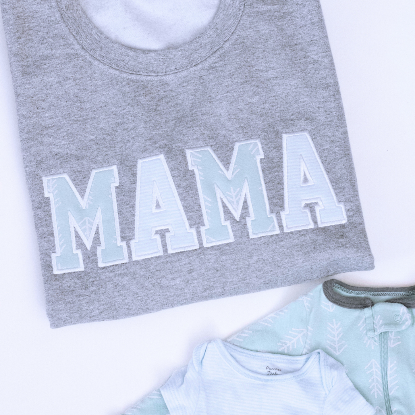 Custom Keepsake Sweater | MAMA Embroidered Keepsake Sweatshirt With Kids Names on Sleeve