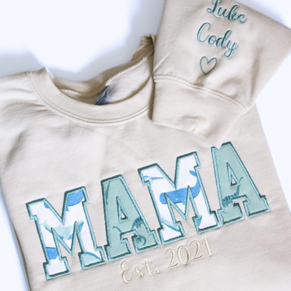 MAMA Keepsake Sweatshirt | Baby Clothes Keepsake Sweater