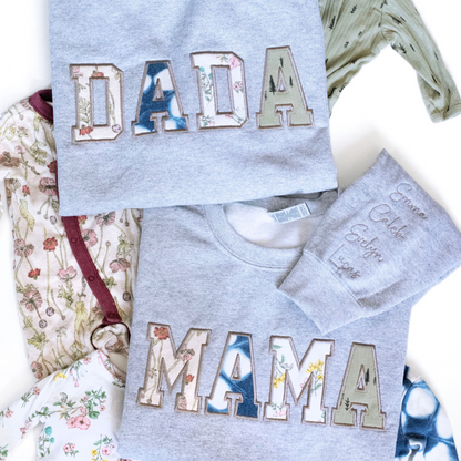 MAMA and DAD Keepsake Sweatshirt Bundle