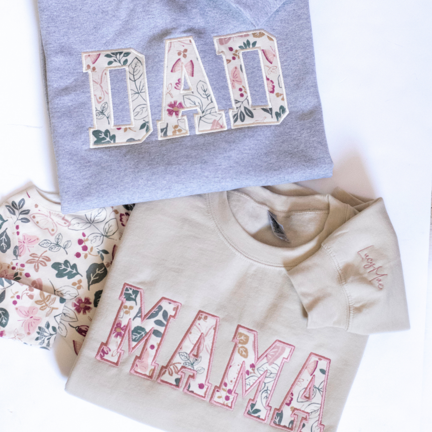 MAMA and DAD Keepsake Sweatshirt Bundle