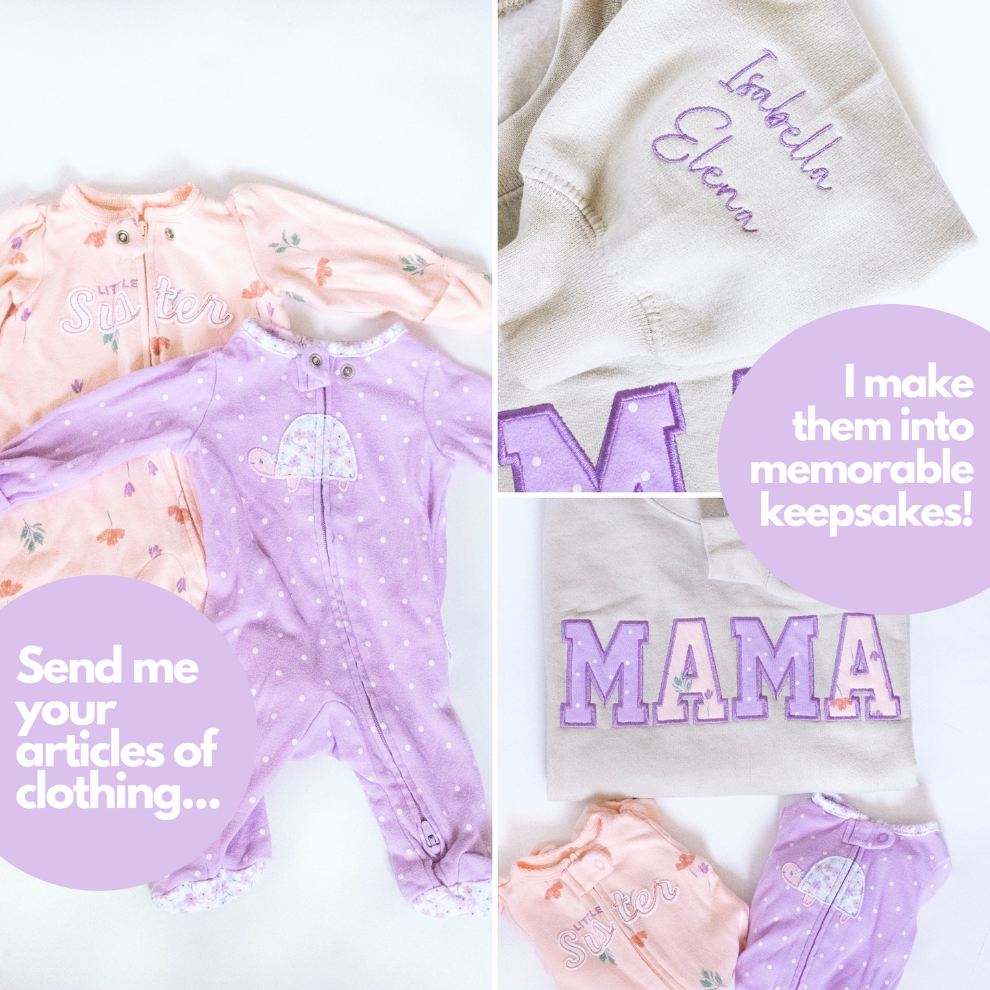 MAMA and DAD Keepsake Sweatshirt Bundle