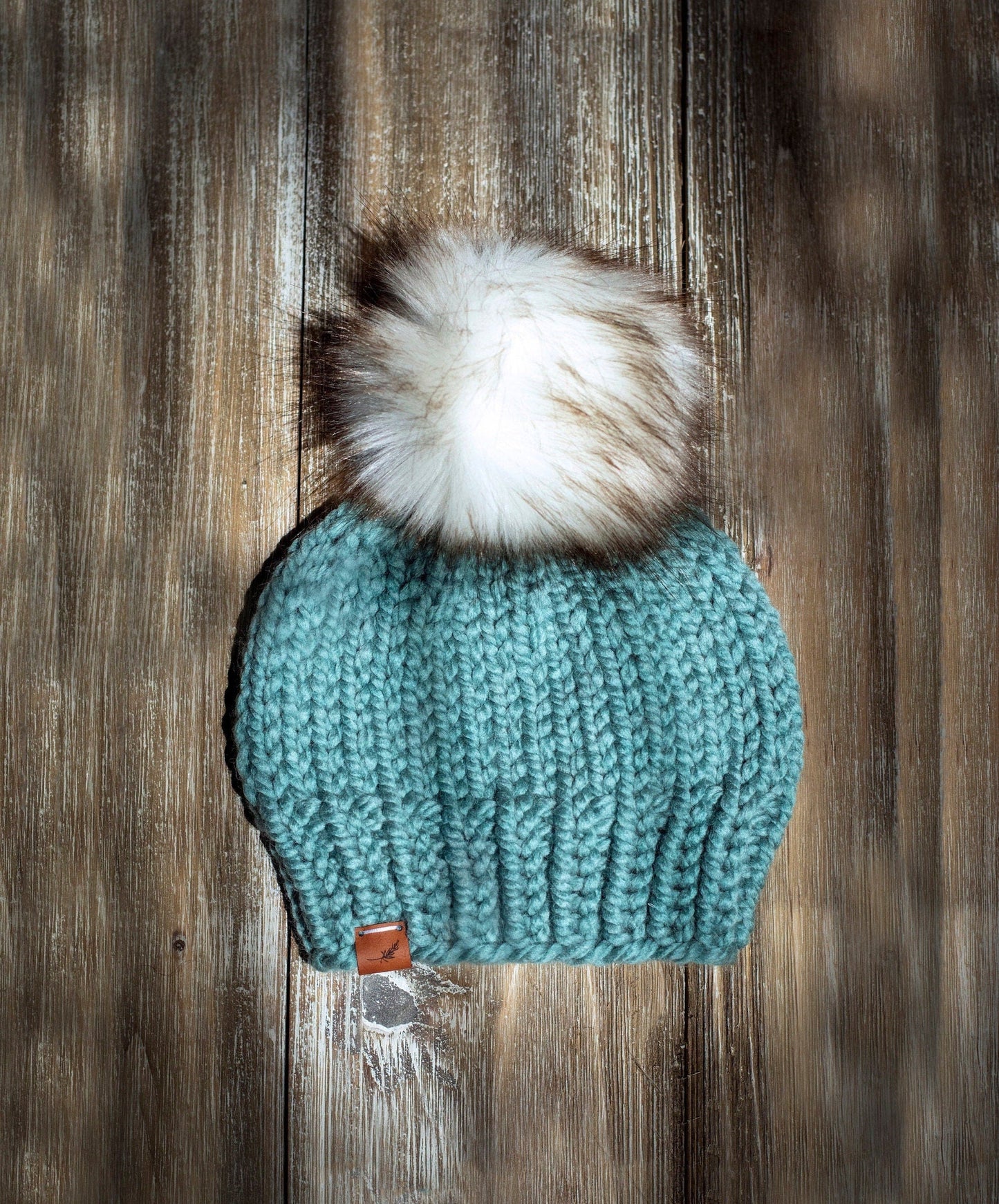 Custom Knitted Toddler Beanie with Pom Pom