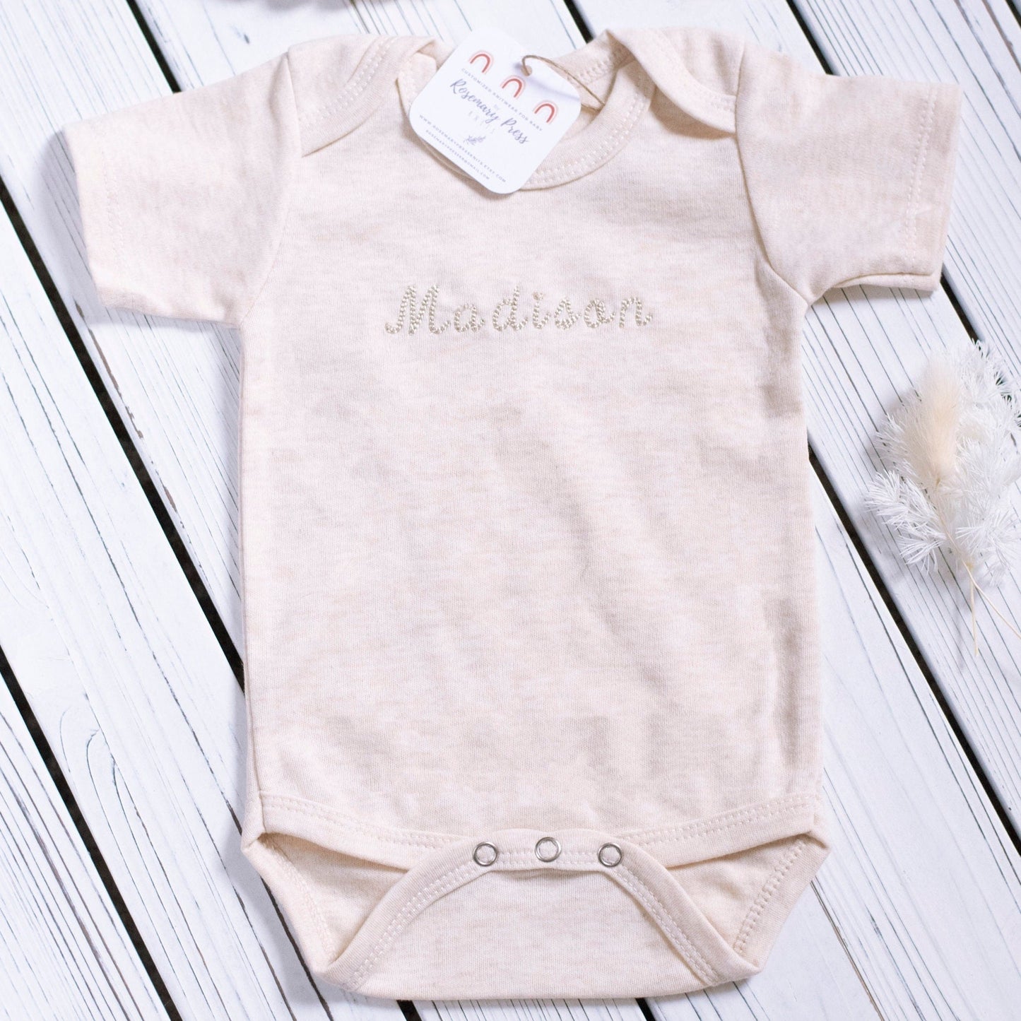 Baby Name Bodysuit Short-Sleeve, 0-to-3 Months